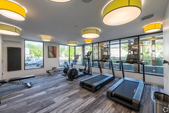 Cardio Machines In Gym at Park77, Cambridge, MA, 02138